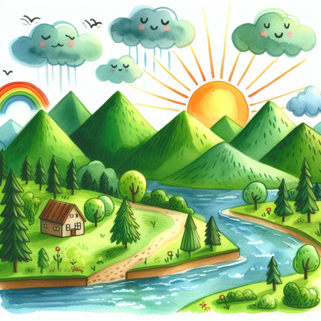 A Charming Little House digital artwork by Sumit Parashar.