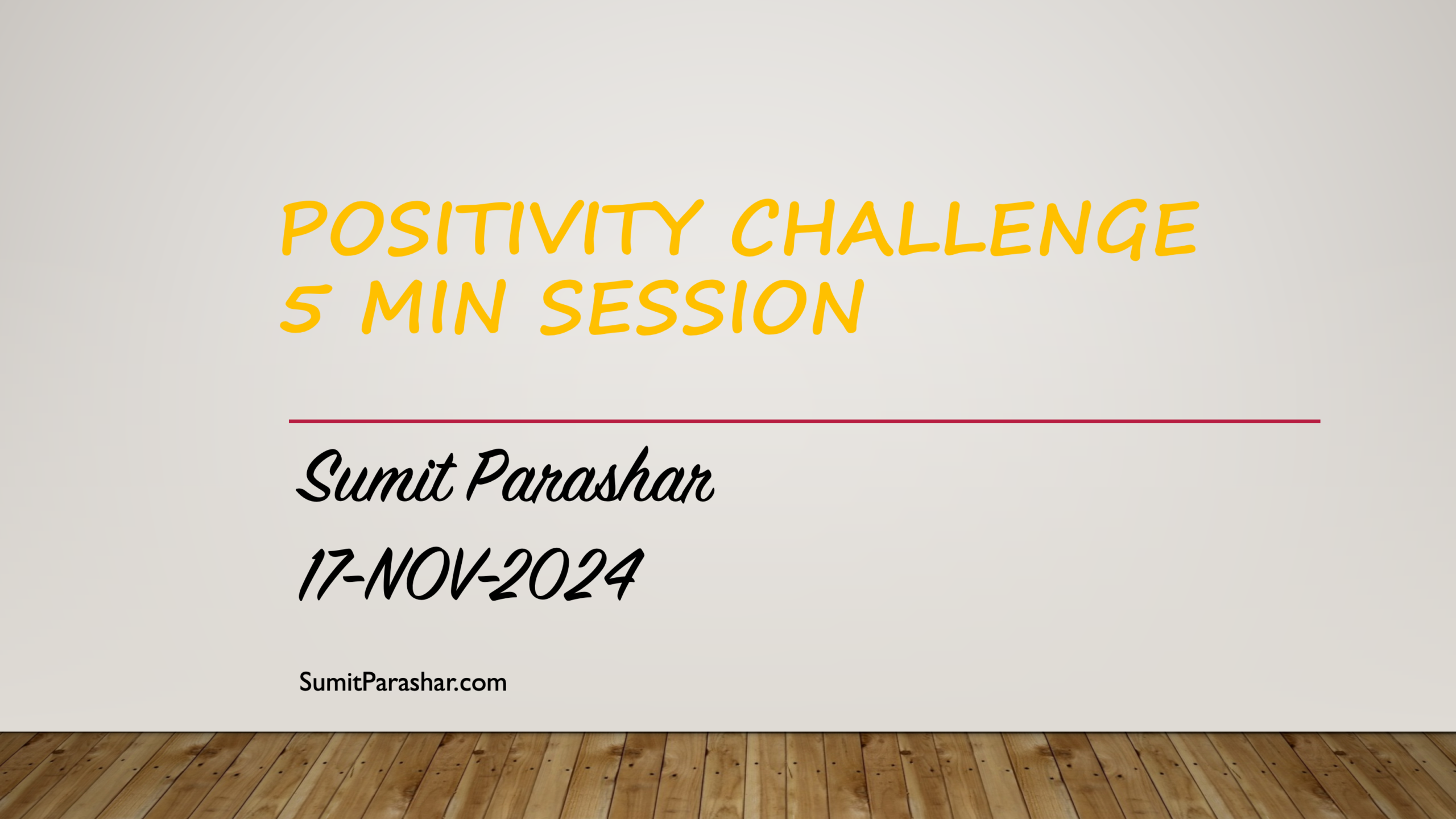 Positivity Challenge